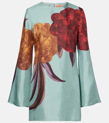 فستان قصير من الحرير بورود Supremes Swing | La DoubleJ