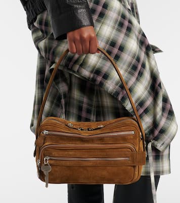 Schultertasche Camero Party aus Veloursleder | Acne Studios