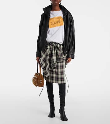 Schultertasche Camero Party aus Veloursleder | Acne Studios