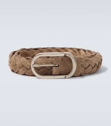 Braided suede belt | Brunello Cucinelli