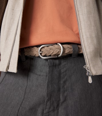 Braided suede belt | Brunello Cucinelli