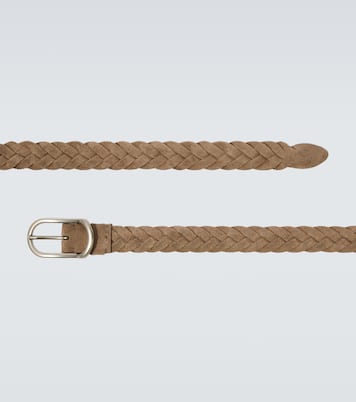 Braided suede belt | Brunello Cucinelli