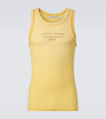 Logo ribbed-knit tank top | Acne Studios