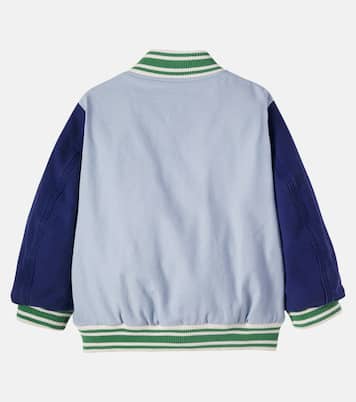 Collegejacke aus Baumwoll-Canvas | Stella McCartney Kids