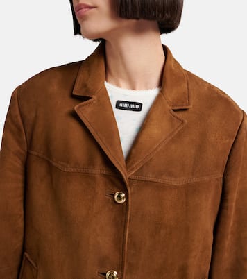 Jacke aus Veloursleder | Miu Miu