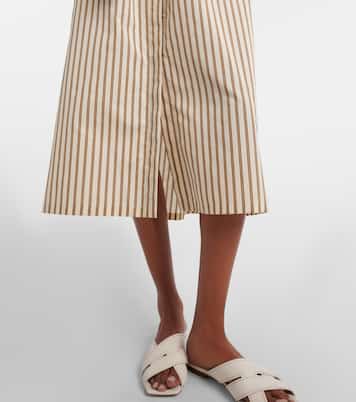 Lord striped belted cotton and silk shirt dress | Max Mara
