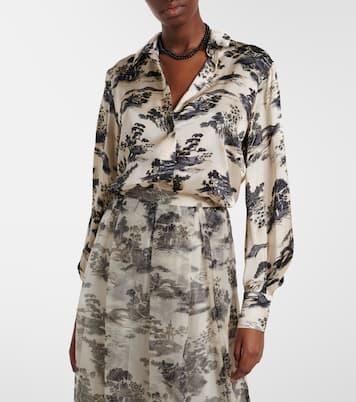 Chemise Vetro imprimée en soie | Max Mara