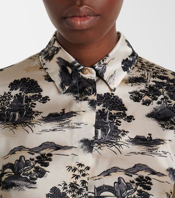 Chemise Vetro imprimée en soie | Max Mara