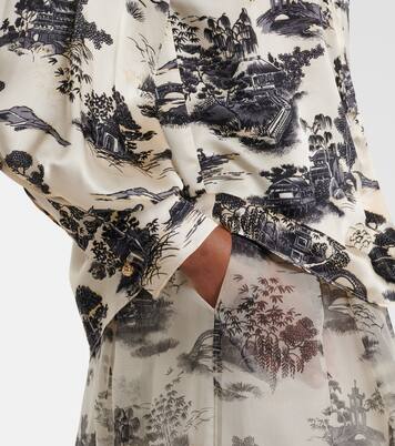 Chemise Vetro imprimée en soie | Max Mara