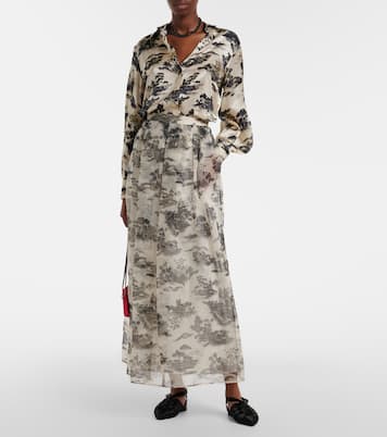Chemise Vetro imprimée en soie | Max Mara