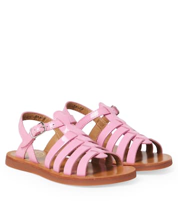 Plagette Strap patent leather sandals | Pom d'Api