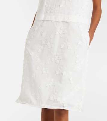 Vestido midi Light Volumes de fil coupé de algodón | Dorothee Schumacher