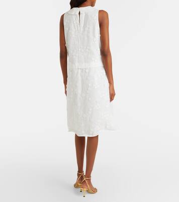 Vestido midi Light Volumes de fil coupé de algodón | Dorothee Schumacher