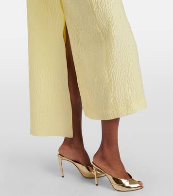 Vestido midi Maite de cloqué con capa | Roksanda