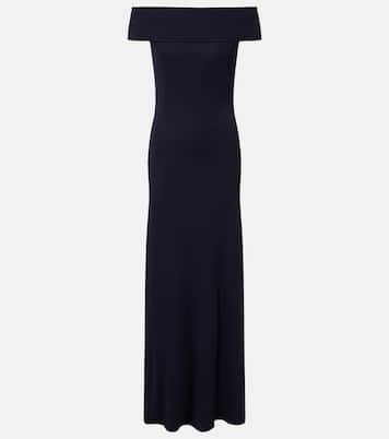Off-Shoulder-Maxikleid aus Jersey | Alaïa