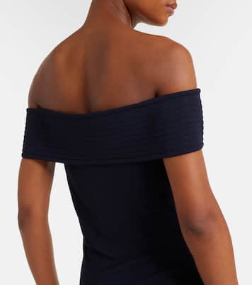 Off-Shoulder-Maxikleid aus Jersey | Alaïa