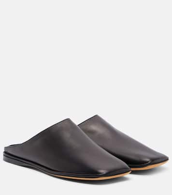Piper leather mules | The Row