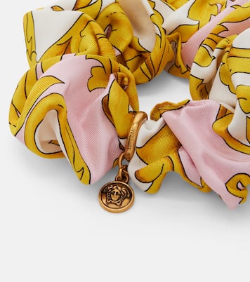 Medusa printed silk scrunchie | Versace