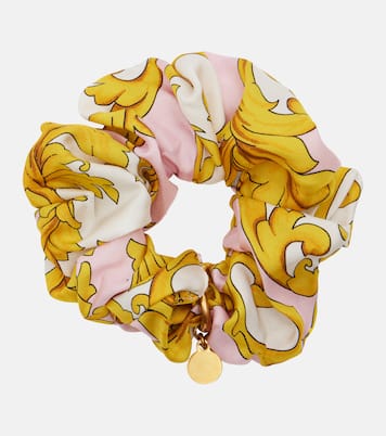 Medusa printed silk scrunchie | Versace