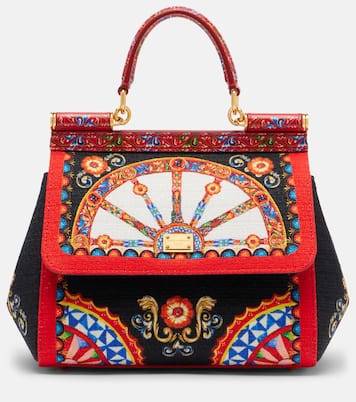 Sicily Medium printed top-handle bag | Dolce&Gabbana