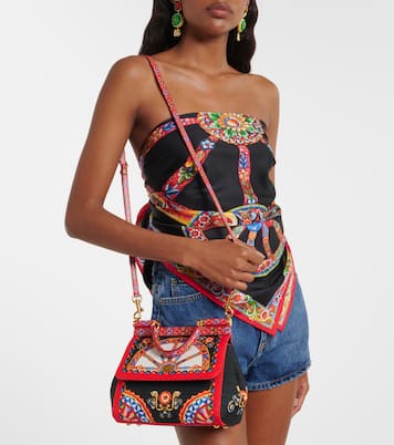 Sicily Medium printed top-handle bag | Dolce&Gabbana
