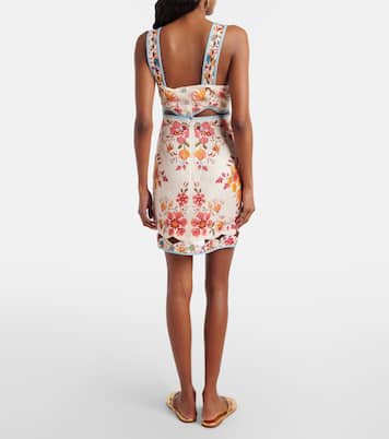 Floral Scarves floral linen minidress | Farm Rio