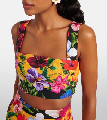 Floral crop top | Dolce&Gabbana