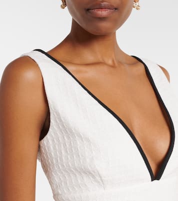 Cotton tweed crop top | Valentino