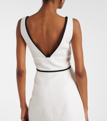 Cotton tweed crop top | Valentino