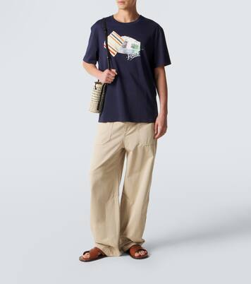 Paula's Ibiza cotton-blend T-shirt  | Loewe