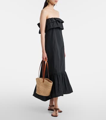 Panier Small raffia bucket bag | Saint Laurent