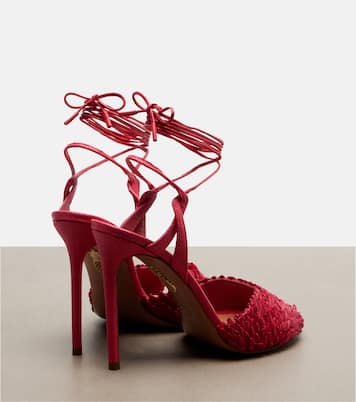 Rio Flirt raffia sandals | Aquazzura
