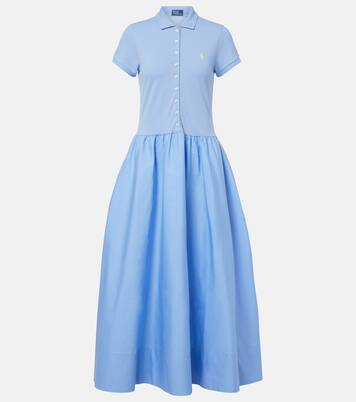 Cotton-blend shirt dress | Polo Ralph Lauren