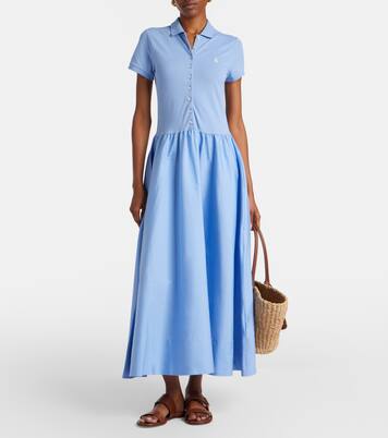Cotton-blend shirt dress | Polo Ralph Lauren