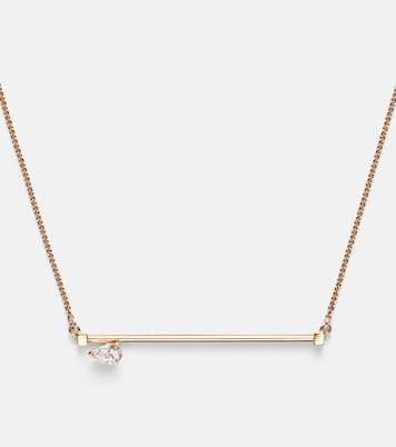 Collana Serti Sur Vide in oro rosa 18kt con diamante | Repossi