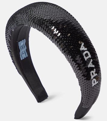 Logo亮片发箍 | Prada