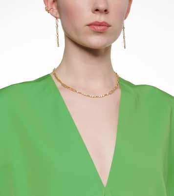 Orecchino ear cuff Kismet in oro 18kt con diamanti | Jade Trau