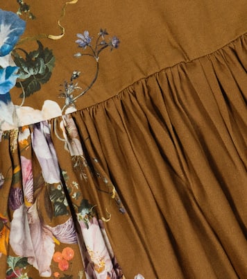 Como floral cotton poplin dress | Molo