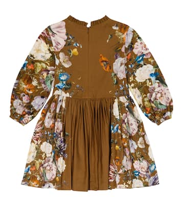Como floral cotton poplin dress | Molo