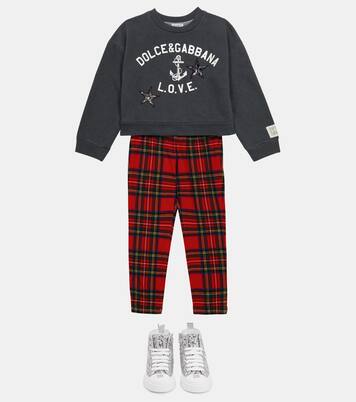 Sweat-shirt en coton à logo | Dolce&Gabbana Kids