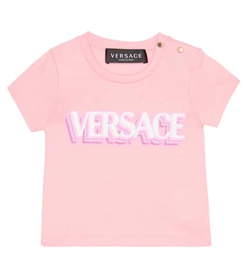 Bébé – T-shirt en coton à logo | Versace Kids