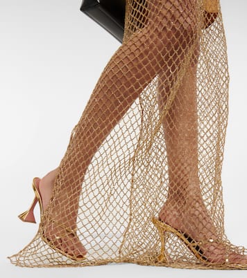 Falda larga de red con cristales | Costarellos