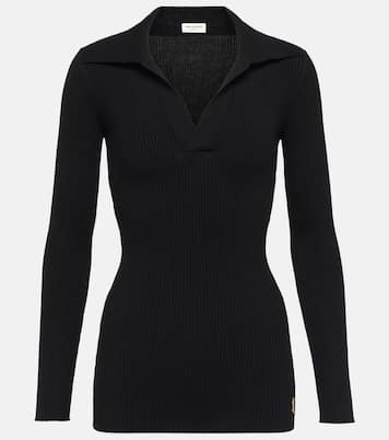 Top in maglia a coste | Saint Laurent