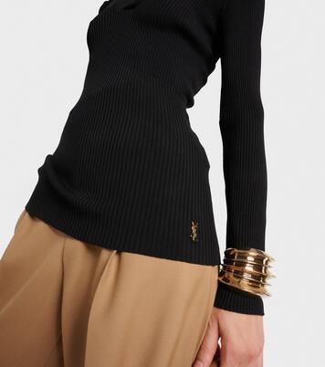 Top in maglia a coste | Saint Laurent