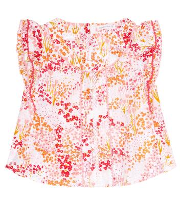 Adeh floral cotton top | Poupette St Barth Kids