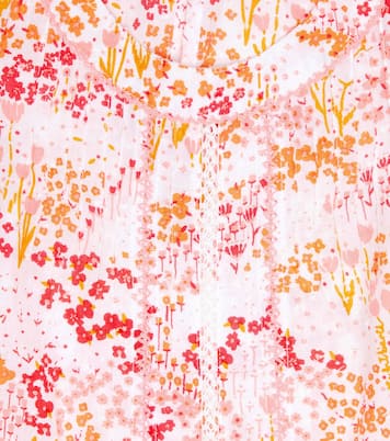 Adeh floral cotton top | Poupette St Barth Kids