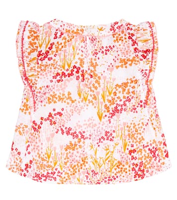 Adeh floral cotton top | Poupette St Barth Kids