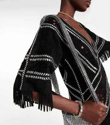 Robe longue Brett en daim | Dodo Bar Or