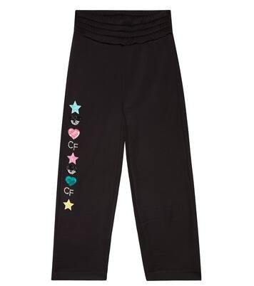 x Chiara Ferragni embroidered jersey sweatpants | Monnalisa