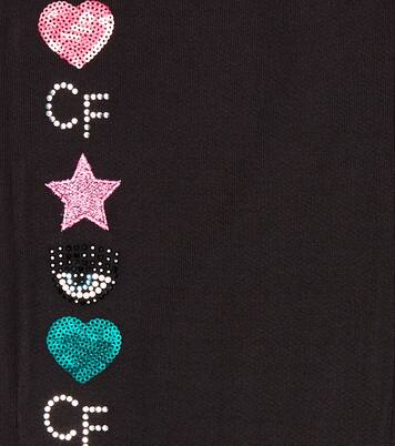 x Chiara Ferragni embroidered jersey sweatpants | Monnalisa